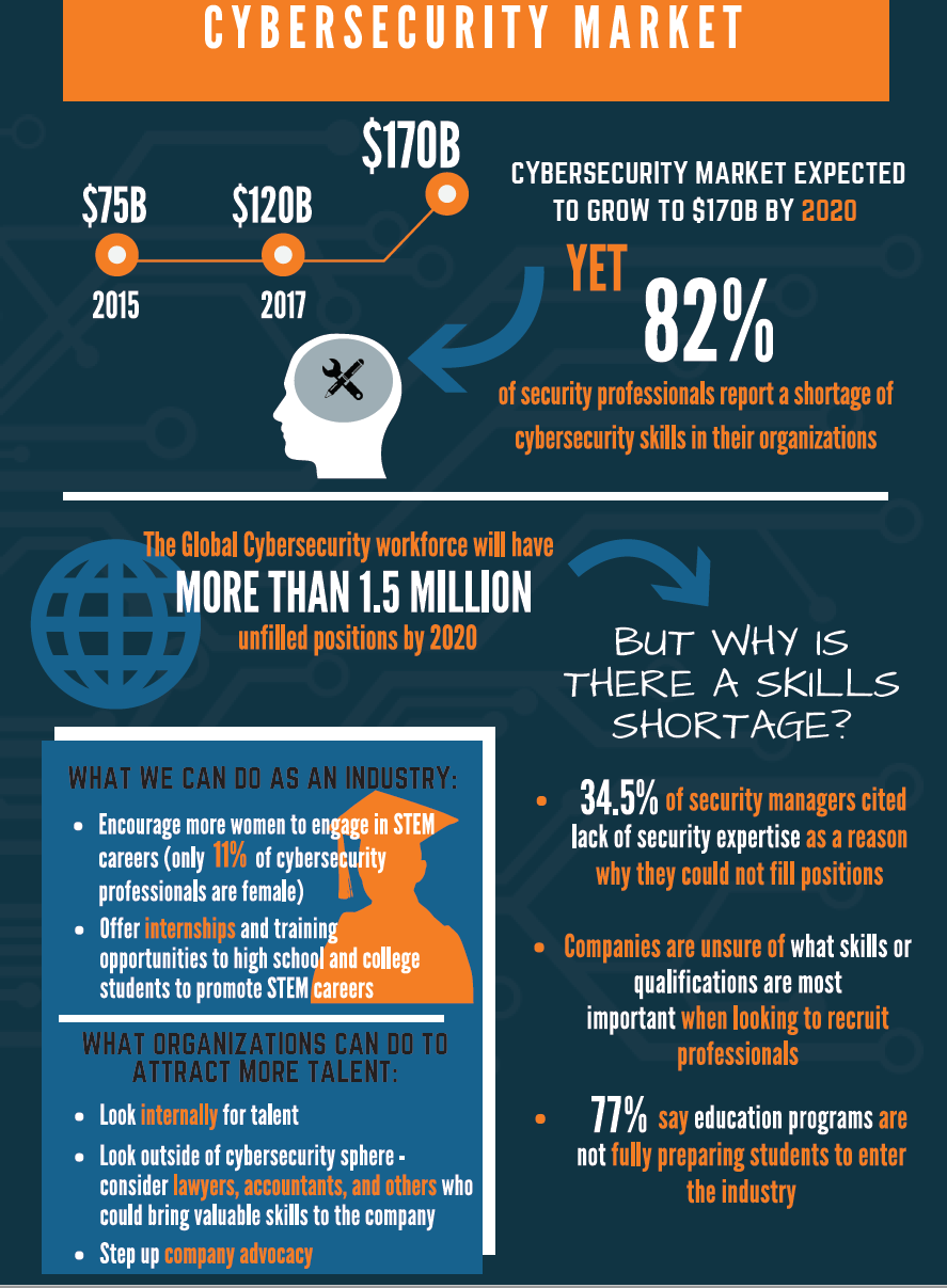 Infographic the cybersecurity skills gap
